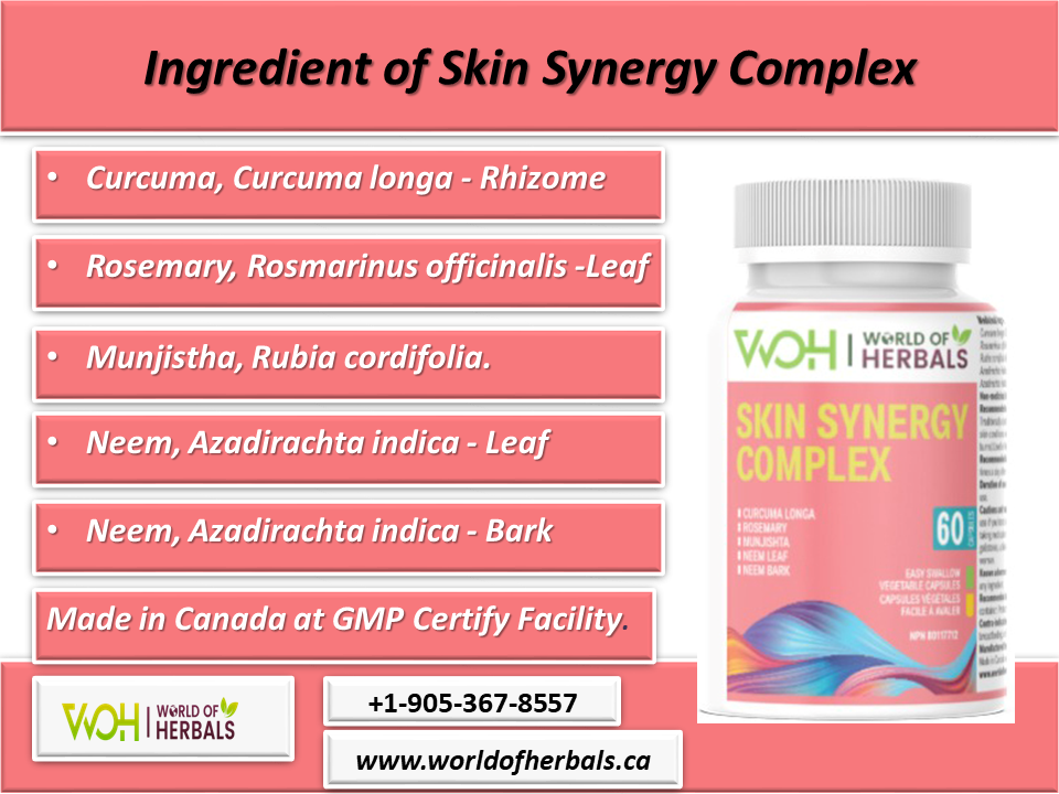 Skin Synergy Complex Ayurvedic Medicine For Skin Diseases - Canada