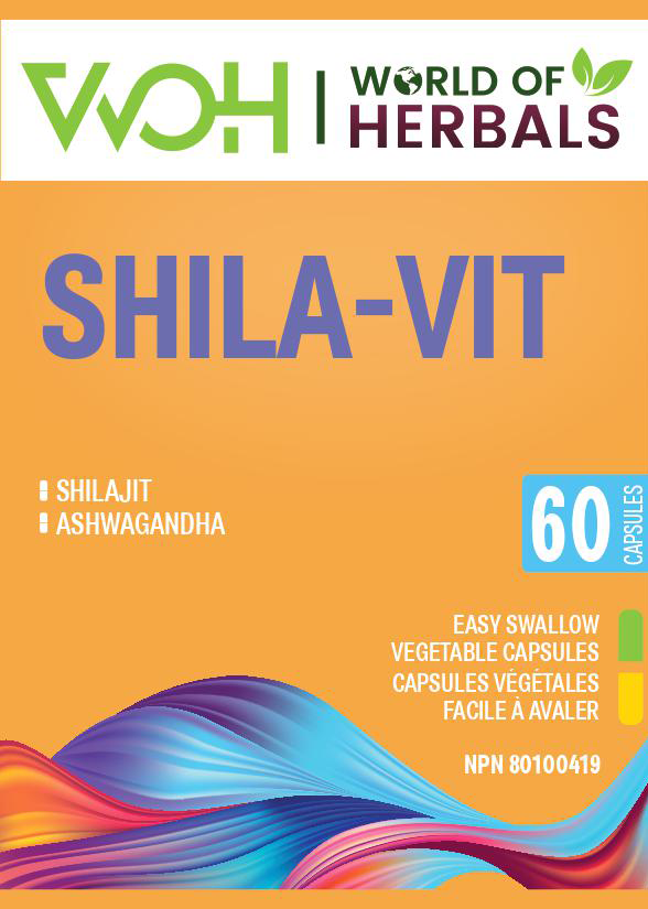 Shila-Vit Ayurvedic Capsules purified Shilajit Extract and Ashwagandha. Ayurvedic Medicines Canada.